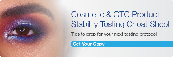 Cosmetic and OTC product stability testing cheat sheet.