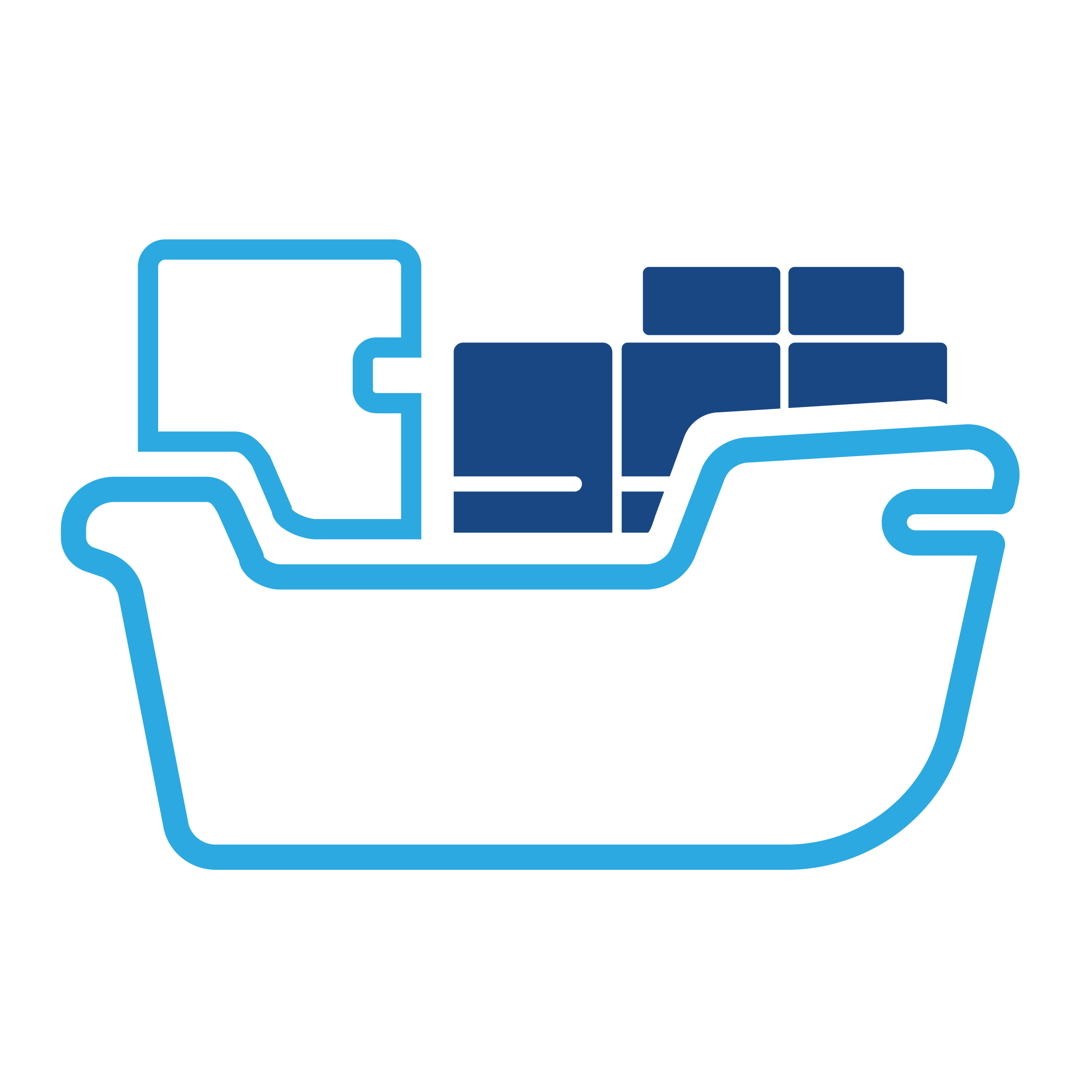 Shipping container icon.