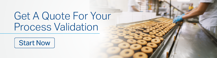 Process Validation Questionnaire - food moving down production line.