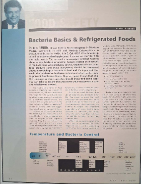 Martin Mitchell article on Food Safety in June 1997 edition of CSP Magazine